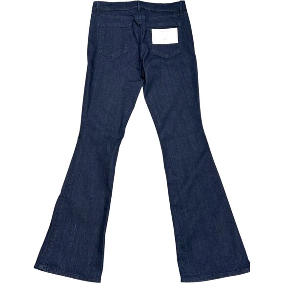 Loft Ann Taylor Dark Wash Mid Rise Stretch Flare Jeans - Picture 9 of 10